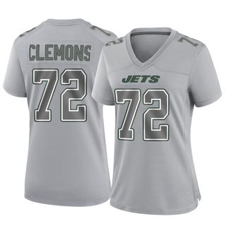 Game Micheal Clemons Women's New York Jets Atmosphere Fashion Jersey - Gray