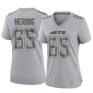 Game Nate Herbig Women's New York Jets Atmosphere Fashion Jersey - Gray