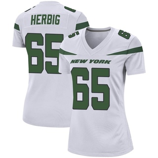 Game Nate Herbig Women's New York Jets Spotlight Jersey - White