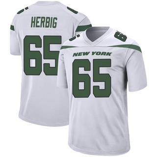 Game Nate Herbig Youth New York Jets Spotlight Jersey - White