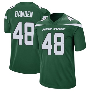 Game Nick Bawden Youth New York Jets Gotham Jersey - Green