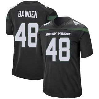 Game Nick Bawden Youth New York Jets Stealth Jersey - Black