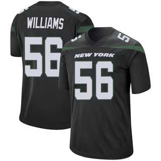 Game Quincy Williams Men's New York Jets Stealth Jersey - Black