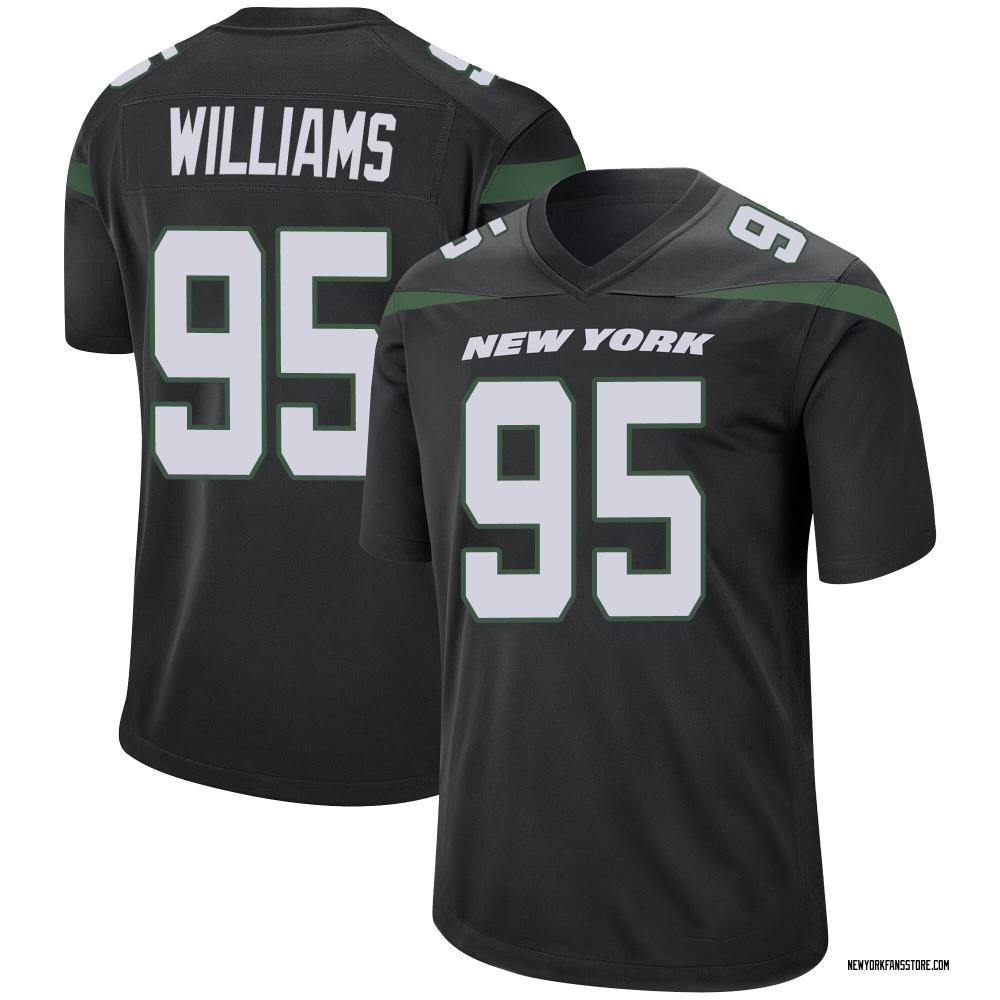 Game Quinnen Williams Men's New York Jets Stealth Jersey - Black