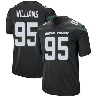 Game Quinnen Williams Men's New York Jets Stealth Jersey - Black