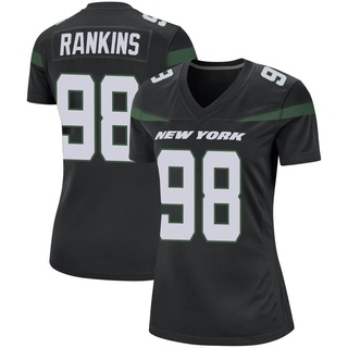 Game Sheldon Rankins Women's New York Jets Stealth Jersey - Black