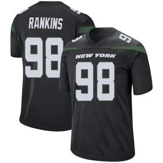 Game Sheldon Rankins Youth New York Jets Stealth Jersey - Black