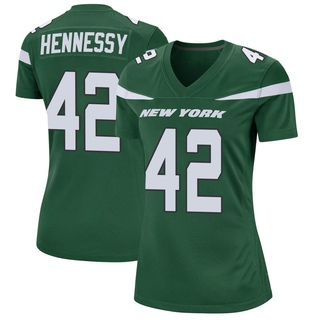Game Thomas Hennessy Women's New York Jets Gotham Jersey - Green
