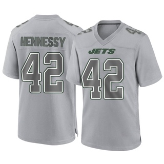 Game Thomas Hennessy Youth New York Jets Atmosphere Fashion Jersey - Gray