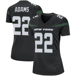 Game Tony Adams Women's New York Jets Stealth Jersey - Black