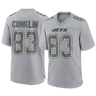 Game Tyler Conklin Men's New York Jets Atmosphere Fashion Jersey - Gray