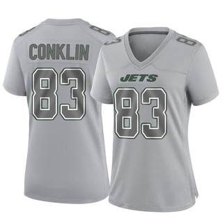 Game Tyler Conklin Women's New York Jets Atmosphere Fashion Jersey - Gray