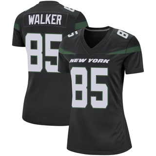 Game Wesley Walker Women's New York Jets Stealth Jersey - Black