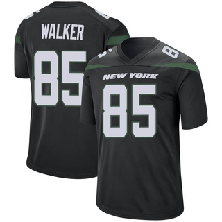 Game Wesley Walker Youth New York Jets Stealth Jersey - Black