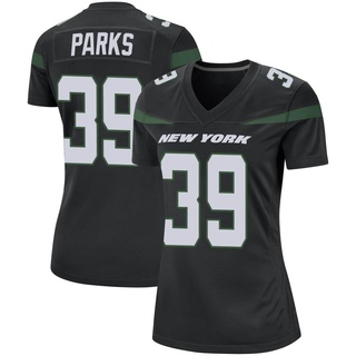 Game Will Parks Women's New York Jets Stealth Jersey - Black