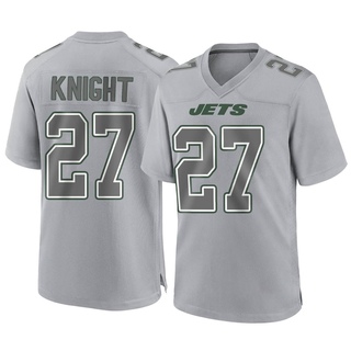 Game Zonovan Knight Youth New York Jets Atmosphere Fashion Jersey - Gray