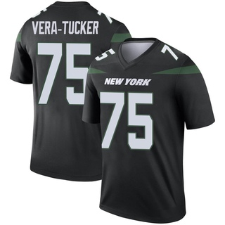 Legend Alijah Vera-Tucker Men's New York Jets Stealth Color Rush Jersey - Black