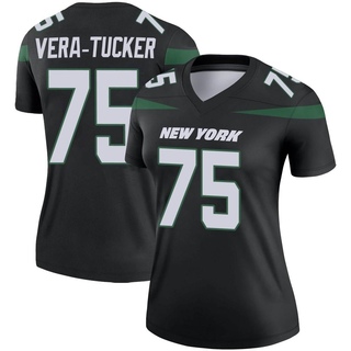 Legend Alijah Vera-Tucker Women's New York Jets Stealth Color Rush Jersey - Black