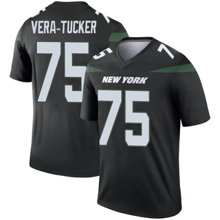 Legend Alijah Vera-Tucker Youth New York Jets Stealth Color Rush Jersey - Black