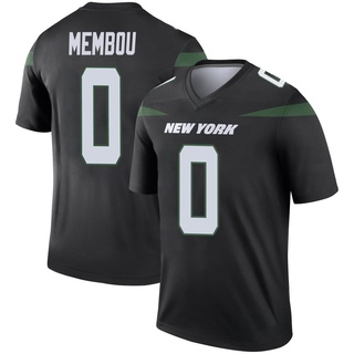 Legend Armand Membou Men's New York Jets Stealth Color Rush Jersey - Black