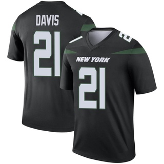 Legend Ashtyn Davis Men's New York Jets Stealth Color Rush Jersey - Black