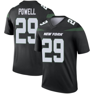 Legend Bilal Powell Men's New York Jets Stealth Color Rush Jersey - Black