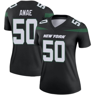 Legend Bradlee Anae Women's New York Jets Stealth Color Rush Jersey - Black