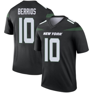 Legend Braxton Berrios Men's New York Jets Stealth Color Rush Jersey - Black