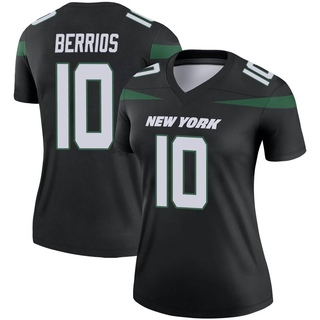 Legend Braxton Berrios Women's New York Jets Stealth Color Rush Jersey - Black