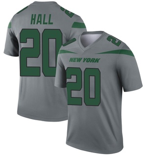 Legend Breece Hall Men's New York Jets Inverted Jersey - Gray