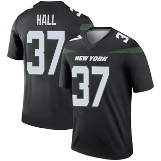 Legend Bryce Hall Youth New York Jets Stealth Color Rush Jersey - Black