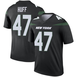 Legend Bryce Huff Men's New York Jets Stealth Color Rush Jersey - Black