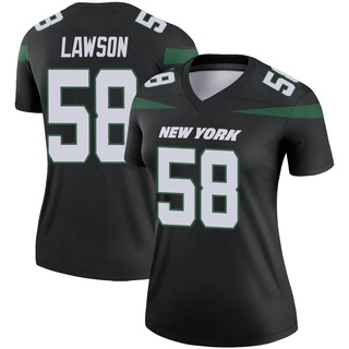 Legend Carl Lawson Women's New York Jets Stealth Color Rush Jersey - Black