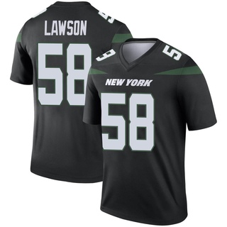 Legend Carl Lawson Youth New York Jets Stealth Color Rush Jersey - Black