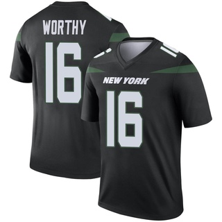 Legend Chandler Worthy Youth New York Jets Stealth Color Rush Jersey - Black