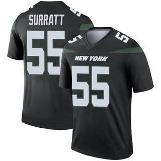 Legend Chazz Surratt Men's New York Jets Stealth Color Rush Jersey - Black