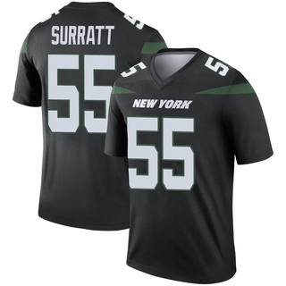 Legend Chazz Surratt Youth New York Jets Stealth Color Rush Jersey - Black