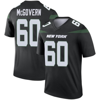 Legend Connor McGovern Men's New York Jets Stealth Color Rush Jersey - Black