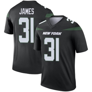 Legend Craig James Youth New York Jets Stealth Color Rush Jersey - Black
