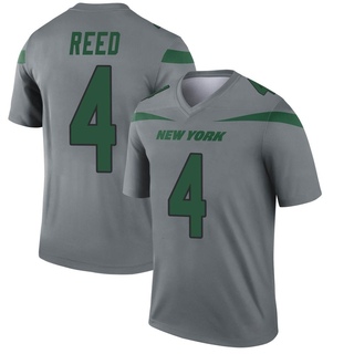 Legend D.J. Reed Men's New York Jets Inverted Jersey - Gray