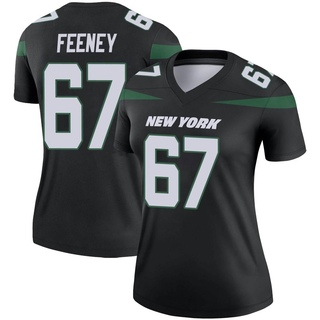 Legend Dan Feeney Women's New York Jets Stealth Color Rush Jersey - Black
