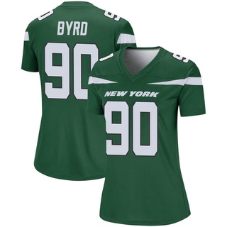 Legend Dennis Byrd Women's New York Jets Gotham Player Jersey - Green