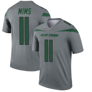 Legend Denzel Mims Youth New York Jets Inverted Jersey - Gray
