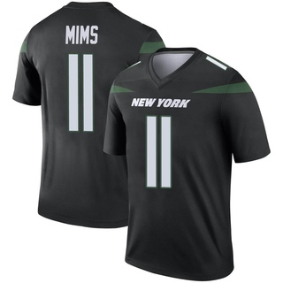 Legend Denzel Mims Youth New York Jets Stealth Color Rush Jersey - Black