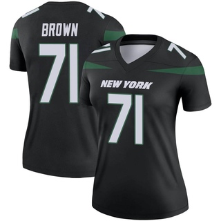 Legend Duane Brown Women's New York Jets Stealth Color Rush Jersey - Black
