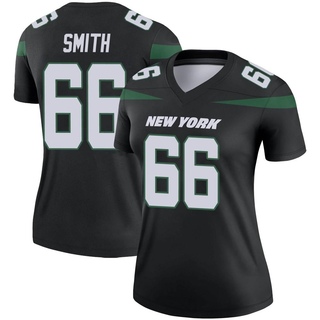 Legend Eric Smith Women's New York Jets Stealth Color Rush Jersey - Black