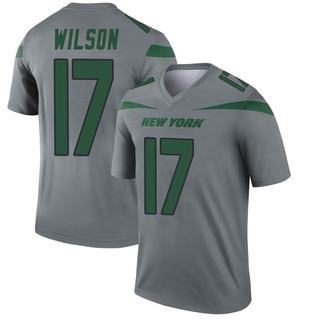 Legend Garrett Wilson Men's New York Jets Inverted Jersey - Gray