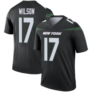 Legend Garrett Wilson Men's New York Jets Stealth Color Rush Jersey - Black