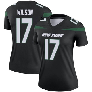 Legend Garrett Wilson Women's New York Jets Stealth Color Rush Jersey - Black