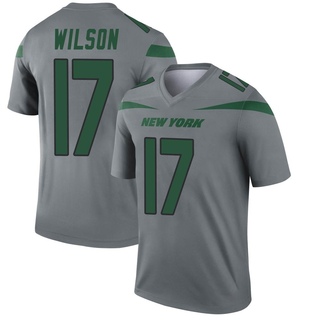 Legend Garrett Wilson Youth New York Jets Inverted Jersey - Gray